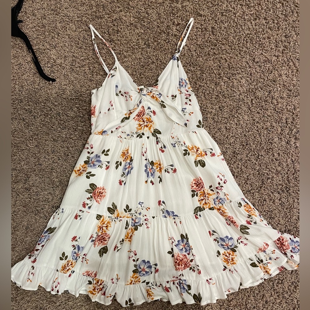 Garage brand, size small slip dress, pockets, lined, adjustable straps